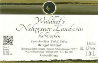 <br>Nr. 10<br>Nahegauer Landwein<br>halbtrocken