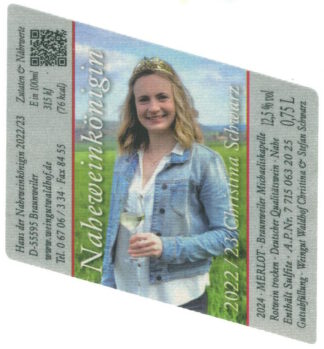 <br>Nr. 42<br><i><font><font color = #ff00ff>C</font>hristina <font><font color = #ff00ff>S</font>chwarz</i> Merlot<br>Königinnenwein<br>