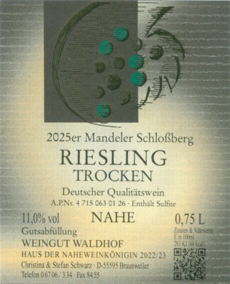 <br>Nr. 48<br>Riesling<br>Qualitätswein<br>trocken