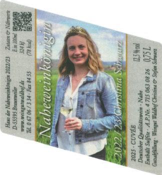 <br>Nr. 59<br><i><font><font color = #ff00ff>C</font>hristina <font><font color = #ff00ff>S</font>chwarz</i> Cuvée<br>Königinnenwein<br>